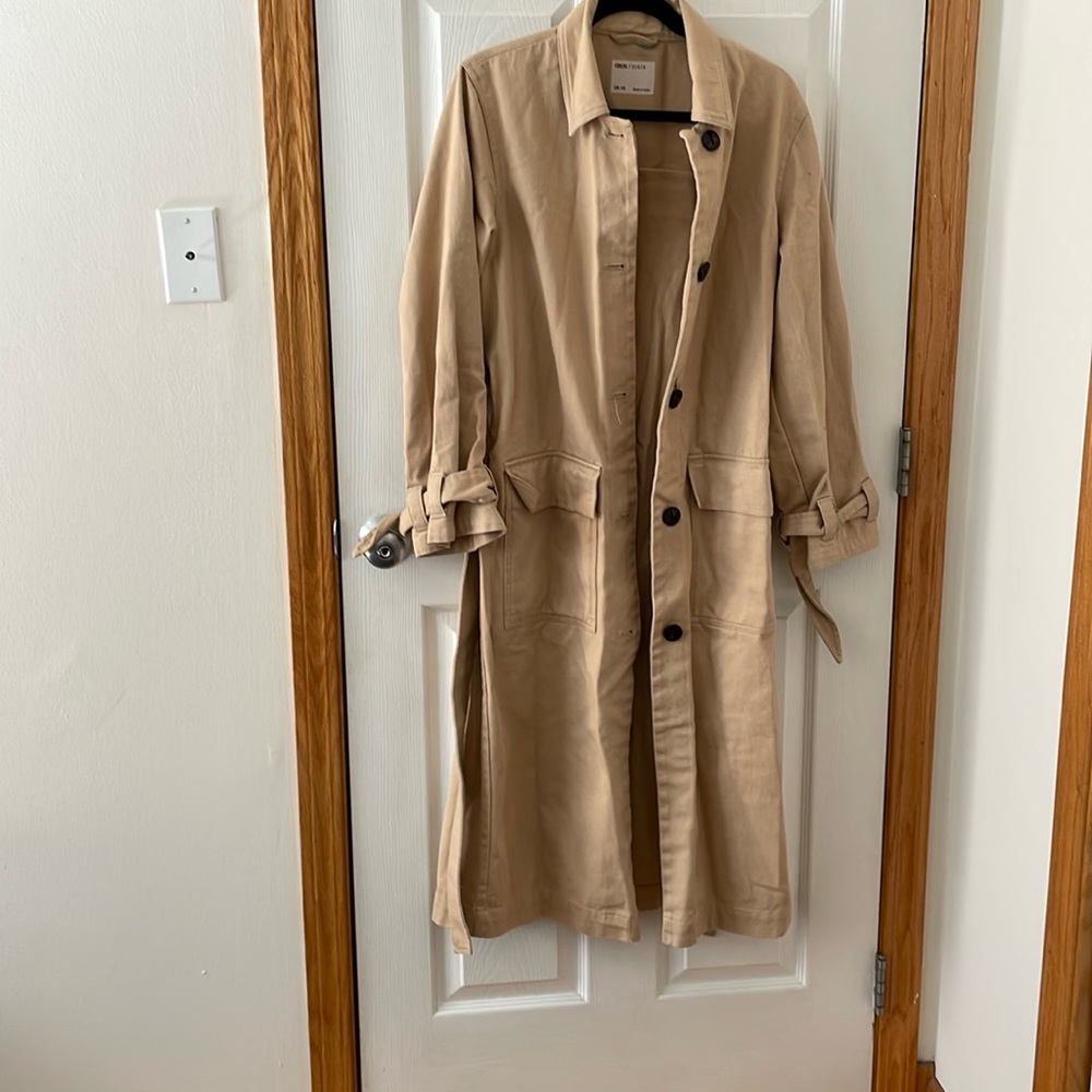ASOS denim trench coat